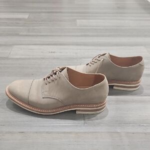 Aldo Dr. B's Men's Taupe Leather Oxfords Size 10